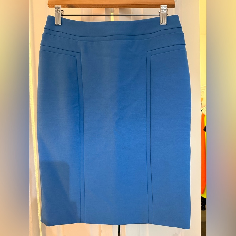 White House Black Market Blue Pencil Skirt